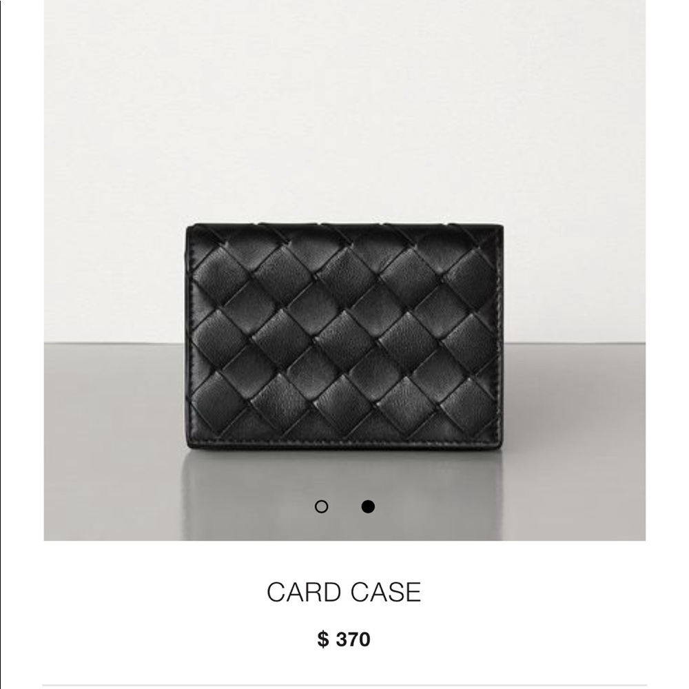 Bottega Veneta card case.